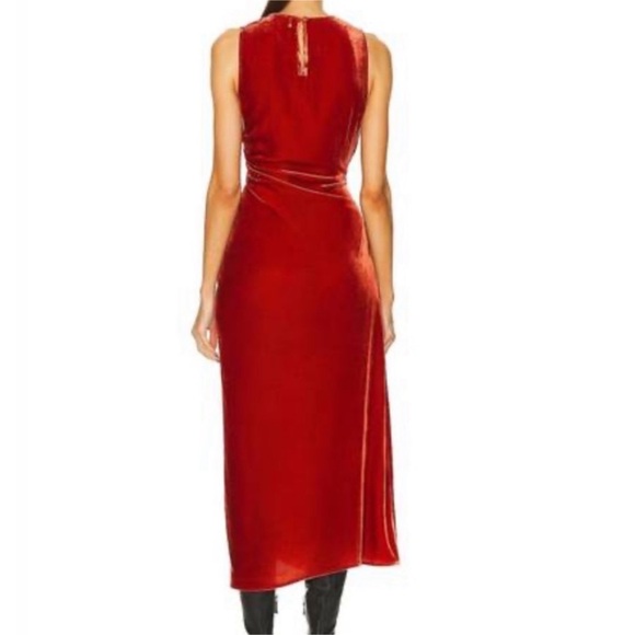 ULLA JOHNSON cornelia dress in carnelian Sz 4 - Picture 3 of 5